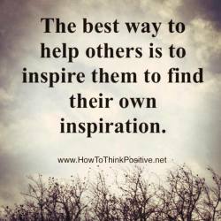 thinkpositive2:  Inspire others to find their