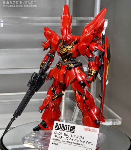 gunjap:Robot Spirits (Side MS) Sinanju (Master’s Finish Ver) @ Tamashii Nation 2014 Akihabarahttp://