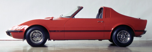 carsthatnevermadeit: Opel Aero GT 1969, a targa top version of the “mini-Corvette” Opel 