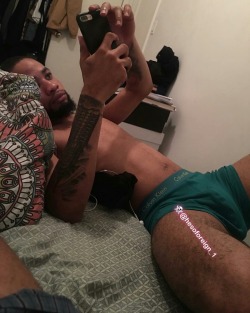 rivercaliboy:  kingshell187:  I’m sleepy right now Can I Can I just lay use yo dick for a pillow? Them green draws is a nice pillow case