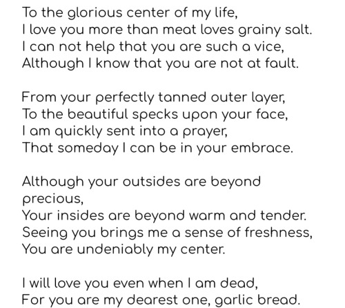 In My 10th Grade English Class We Had To Write Sonnets And Um