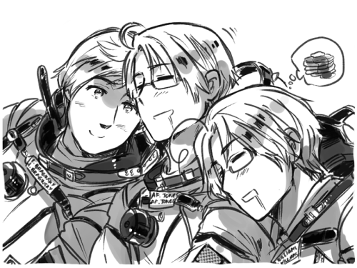 cioccolatodorima:  Heta-nauts! :D Parody of this image as their country  