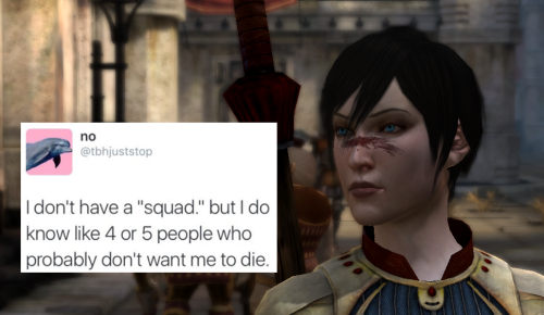 bubonickitten: Dragon Age II + text posts: Marian Hawke More DA text post memes: Marian Hawke: 1, 2,