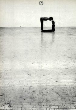 acehotel:  Time – Space – Body and Action by Klaus Rinke, 1972.