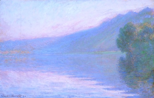 goodreadss: Claude Monet - The Seine At Port-Villez, 1894 Claude Monet - The Cliffs Near Dieppe, 1897 