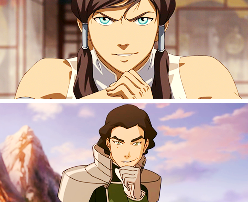 callmekuvira:It’s like Korra has to deal with overcoming a version of her past self. - Mike DiMartinoboth of them are hot~ <3