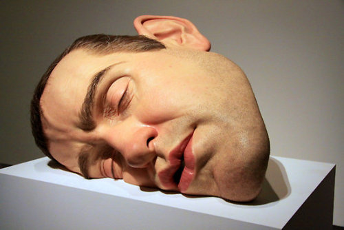 Mask II (2001/2002) Mixed media sculpture Ron Mueck (b. 1958)