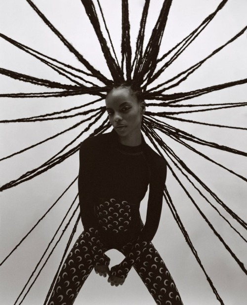 black-is-no-colour:Najiyah Imani, photogaphed by Nikolas-Petros Androbik and styled by Nicole Atieno