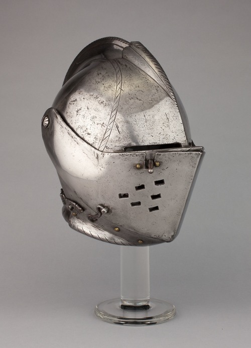 aic-armor:Close Helmet for Tournament on Foot, 1570, Art Institute of Chicago: Arms, Armor, Medieval