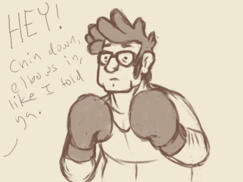 Shhh I don&rsquo;t know anything about boxing form shh shhhhhh.