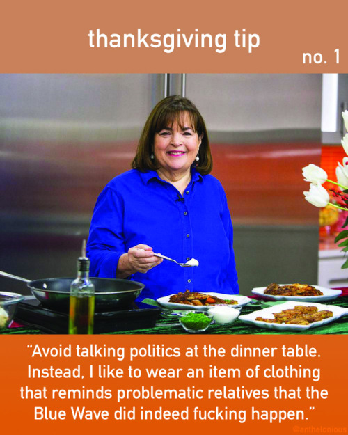 Ina’s back with tips to make your Thanksgiving go as smoothly as possible, even if it makes others u