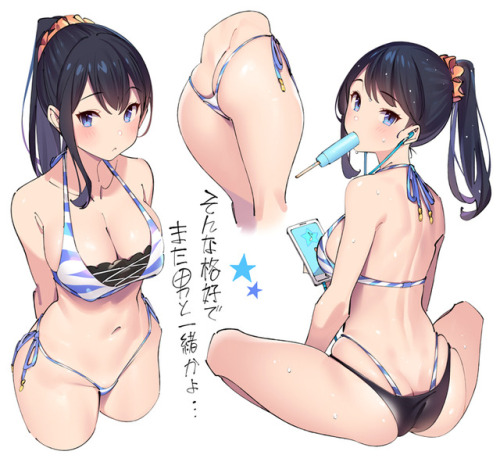 dekoi2501post:  「水着六花」/「ポップキュン@poppuqn」のイラスト [pixiv]