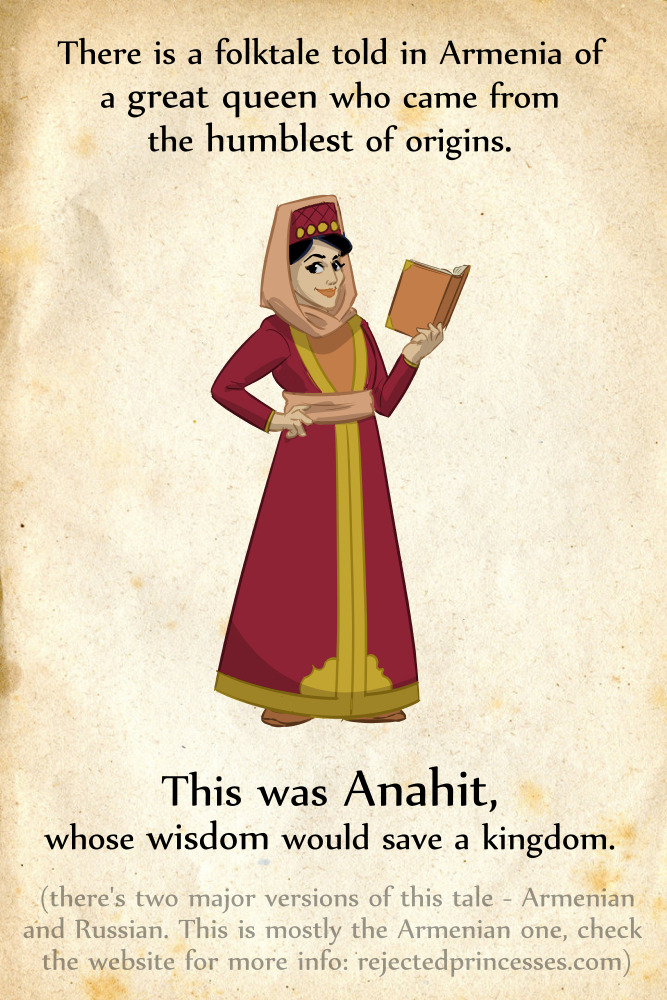 rejectedprincesses:   Anahit: The Queen Who Made the King Get a Job (Armenian Folk