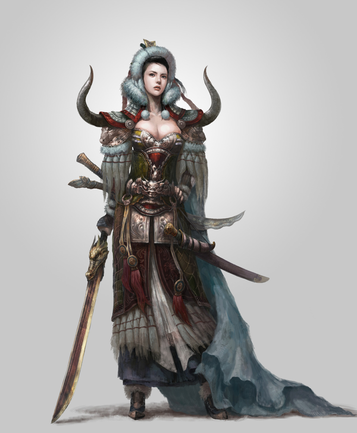 Asian fantasy art women warriors