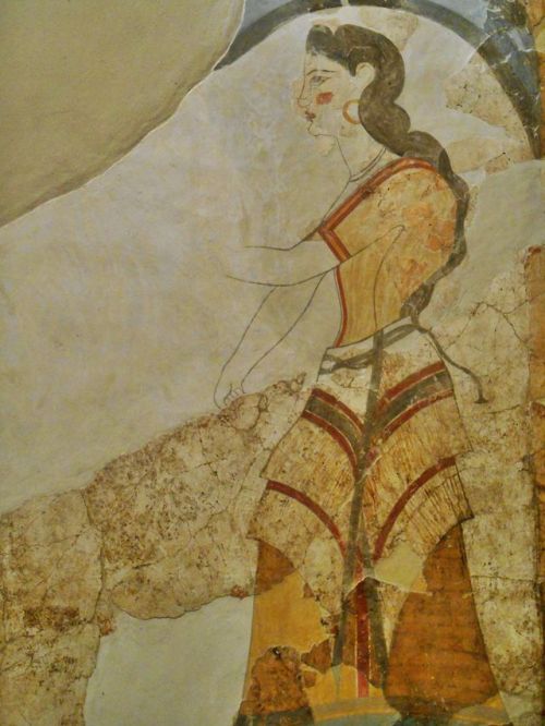 mythologyofthepoetandthemuse: Minoan Bronze Age frescoes from House of Ladies, ancient town of Akrot