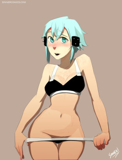 artbysinner:  Sinon - Sword Art Online!Higher Res: http://wp.me/p7rTnD-La