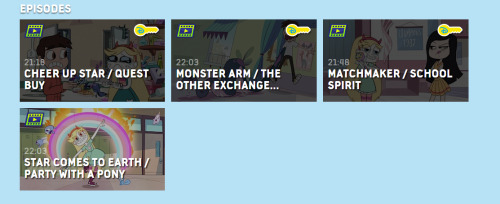 rad-star:Looks like the watchDisneyXD app uploaded next week’s episodes early.(It’s On Demand Too!)(And please watch it when it premieres on April 13th at 8:00PM.)http://watchdisneyxd.go.com/star-vs-the-forces-of-evil  Be sure to watch when it premieres.