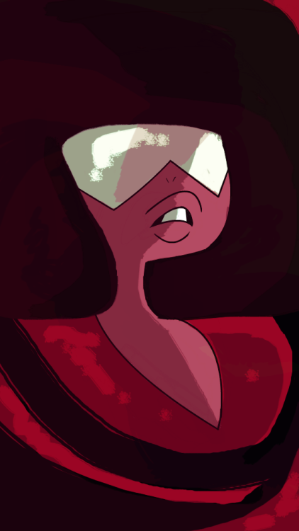 darkwingsnark:  With me still having computer issues… but missing doing digital art.. well, I compromised and did a relaxing picture of my other wife Garnet.