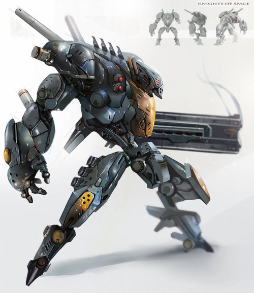 run2damoon:    Knights of space by Dmitri Dimas-ch   