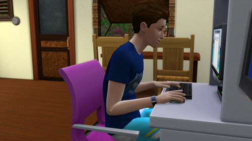 The Sims 4 (Nick x Amy) Day 32.(Image set 2 of 3).