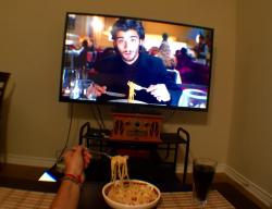 advil:  I made pasta so I can sit on the floor in front of my tv with it paused. my life is sad.