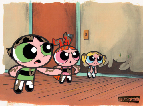 Original hand painted cels from The Powerpuff Girls. The episodes are:“Dental Hy-Jynx“ (2002) (not a