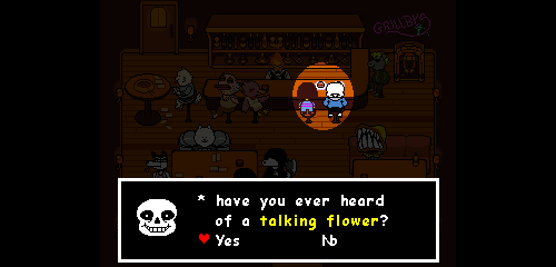 Semi Frequent Undertale Facts on X: * If you met Sans beforehand and then  reset, next time you meet Sans, Frisk will turn around and shake his hand  before he finishes his