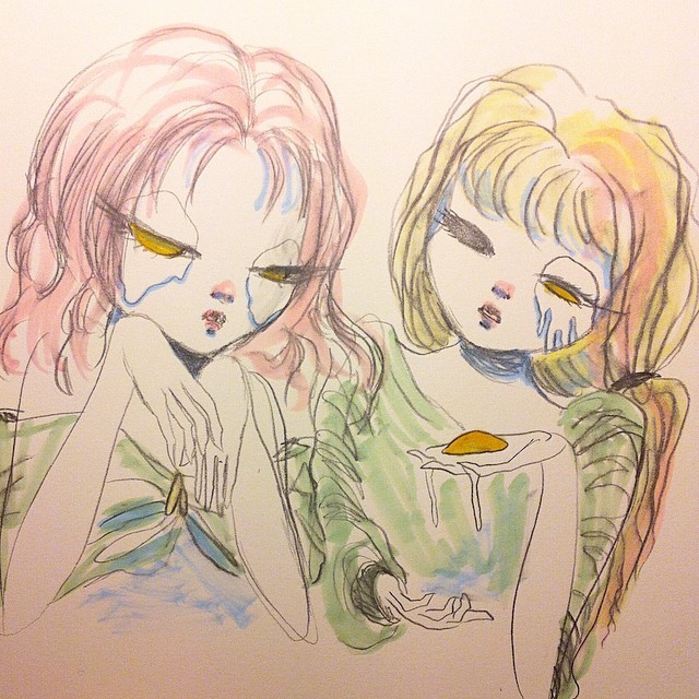 Fried eggs for eyes… I dont know Im having a strange night
#drawing #illustration #girls #female #feminine #eggs #yolk #doodle #anneliolanderberglund