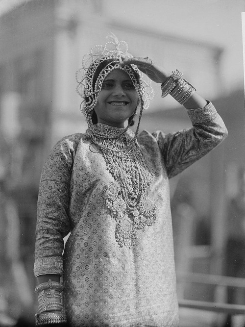 The “Queen Esther" Of The Tel Aviv Purim Carnival In 1934.