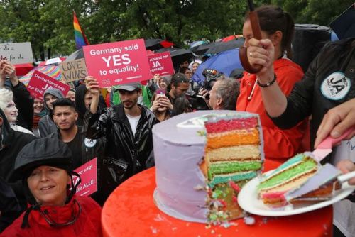 Today Germany approved gay marriage  