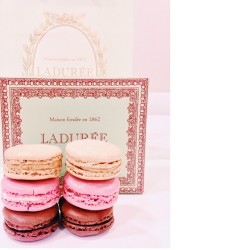 fihuj:  Ladurée. Thank you @paivs11 for bringing me macaron from London! 