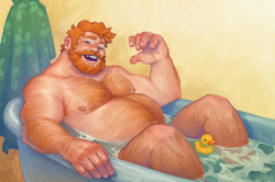 yellowmage:  mariomanzanares:    “Hey champ! There’s still some extra space in this bathtub!”   