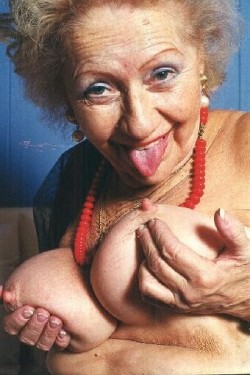 jking1571:  grannycity:  Granny City…  Sexy granny with beautiful tits