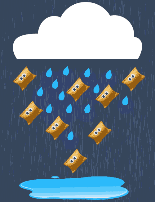 Pizza rolls keep falling on my head&hellip;doop doop doop doop I don’t know this song very