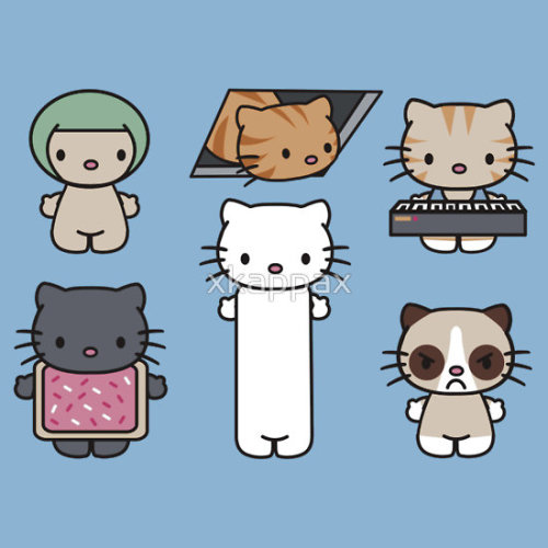 Hello Kitty Meme Cats (I Can Has Kitty series by xkappax)