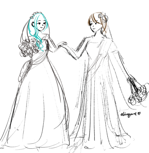 elivagare: anyways here’s sigurn &amp; tanith getting married ft. marcia &amp; sanaki 