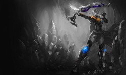 Monochromatic Splash Art: Amethyst Ashe by