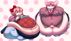 princecoffeecakes: doki is fun, but what if they were fat?~