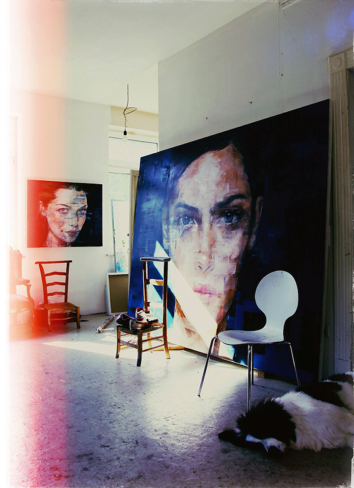 mymodernmet:  Artist Harding Meyer paints large-scale, expressive portraits that