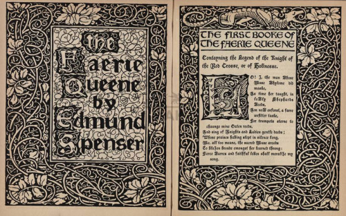 fuckyeahvintageillustration: The Faerie Queene, Volume I by Edmund Spenser. Pictured and decorated b