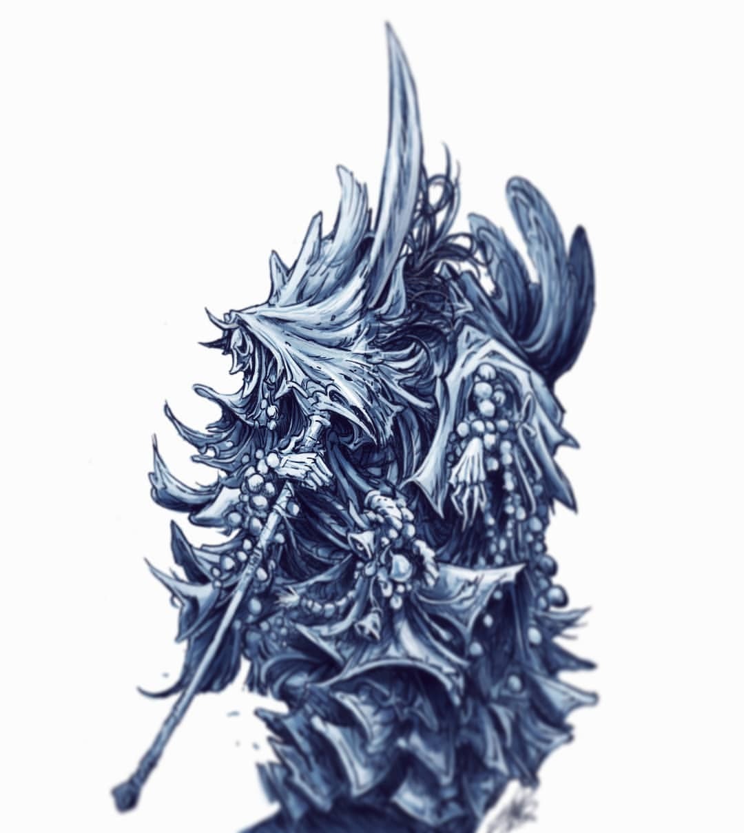 John Devlin Illustration — Day13 Corrupted Monk. Really loved this boss....
