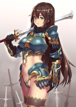 koroukan houtengeki armor sword thighhighs