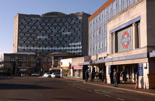 loveoflondon:Morden Underground station and Crown House in Morden, Merton, London.