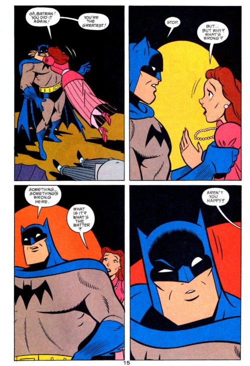 moonriver130:sirianhewig:Batman Gotham Adventures #37This shit is why Batman’s stories are (mo