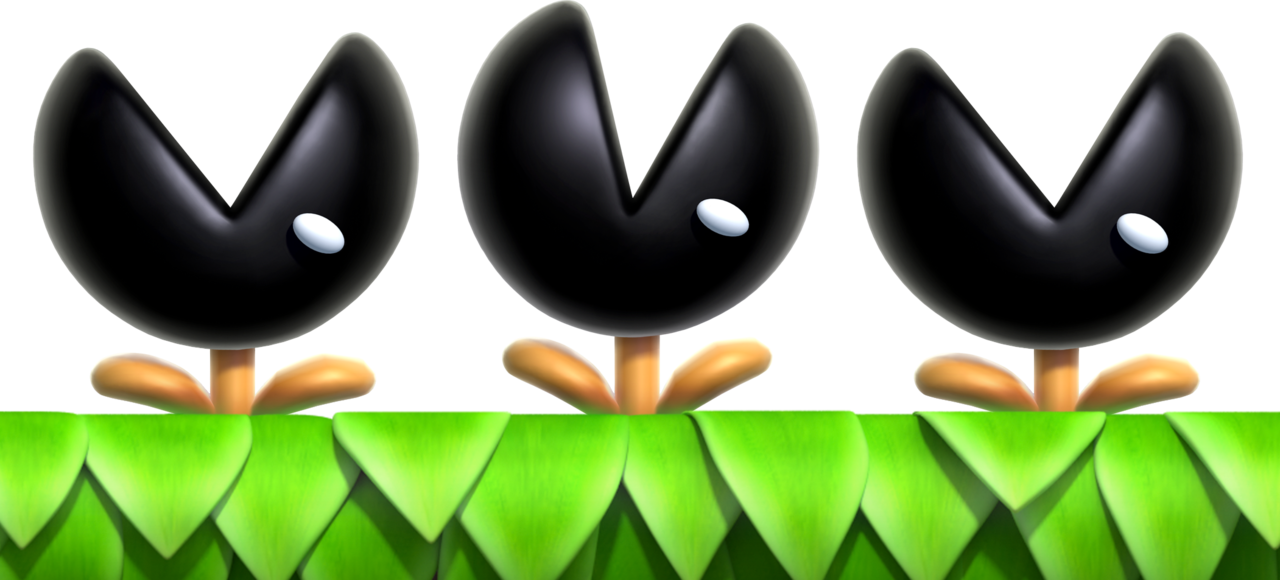 Name: Muncher
Debut: Super Mario Bros. 3
D’awwww! Look at those precious li’l things! Don’t you just want to get up real close and give them a big ol’ squeeze?
Well don’t! Because that is a really bad idea! Rather than opting for some generic spike...