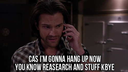 mishasminions:  CAS MISSES DEAN A LOT OKAY 