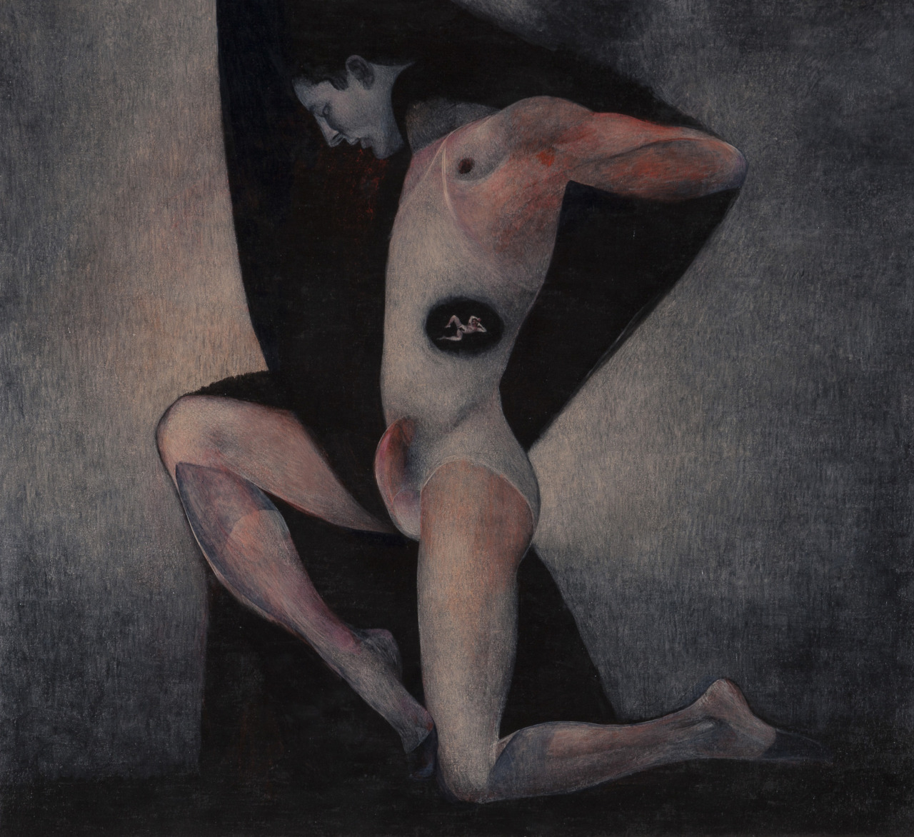tubicmarko:Marko Tubic, Awakening, 50X55 cm, oil-acrylic on carton, 2013