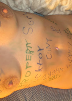 awillingslaveforyou:  body writing!!