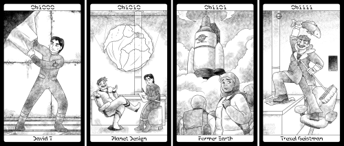 The first 11 cards of the unofficial Stellar Firma tarot deck, plus a quick “card back” for good mea