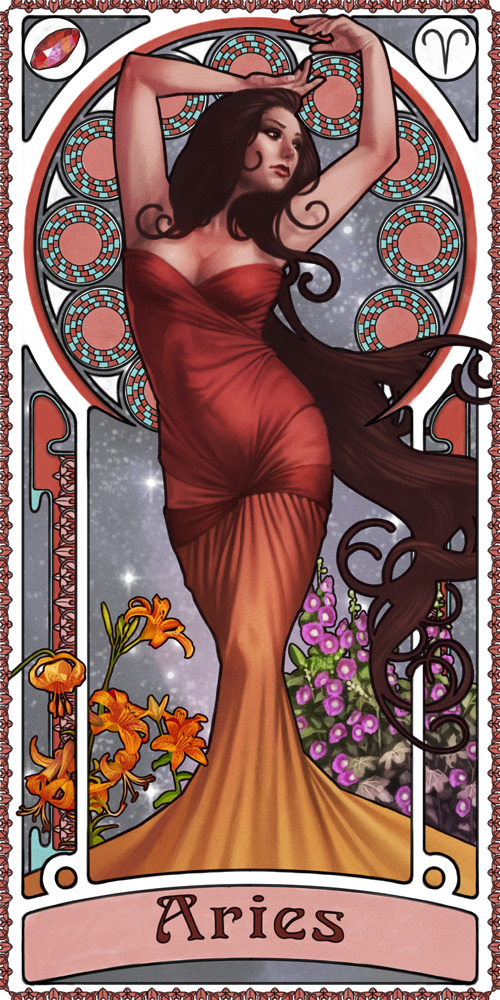 Aries
third of the twelve illustrations i made for my solo show titled ‘Zodiac’.
i choose this theme and this style as a tribute to one of my all time favorite artists Alphonse Mucha and all the Art Nouveau genre.
..and there’s a little bit of an...